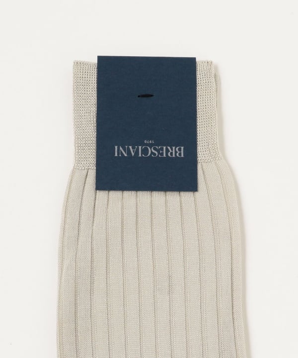 BEAMS F（ビームスF）BRESCIANI / コットン リブ ソックス
