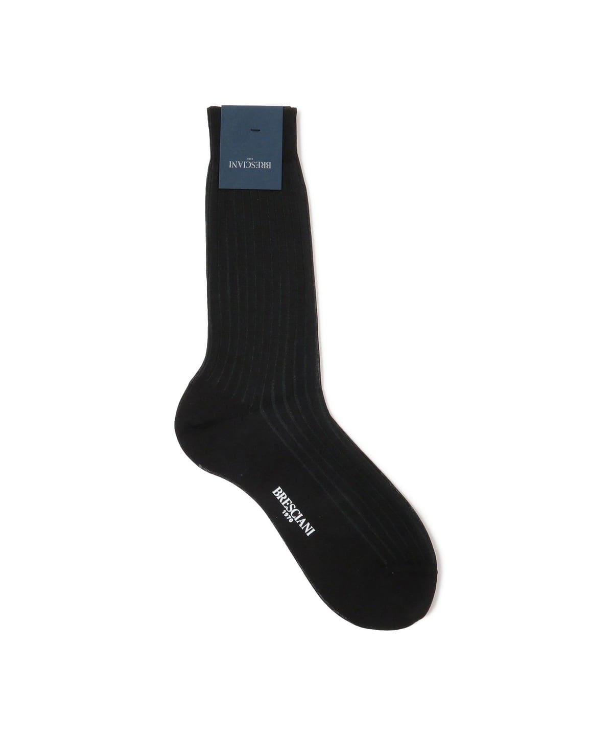 BRESCIANI ブレッシアーニ / コットン 2トーン リブソックス レッグウェア MEN BLACK*GREEN/014 ONE SIZE BRESCIANI ブレッシアーニ / コットン 2トーン リブソックス レッグウェア MEN BLACK*GREEN/014 ONE SIZE