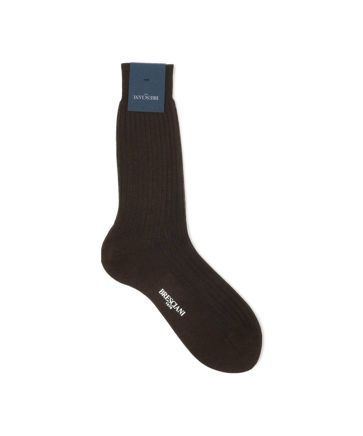 BRESCIANI ブレッシアーニ / コットン 2トーン リブソックス レッグウェア MEN D. BROWN*NAVY/268 ONE SIZE BRESCIANI ブレッシアーニ / コットン 2トーン リブソックス レッグウェア MEN D. BROWN*NAVY/268 ONE SIZE