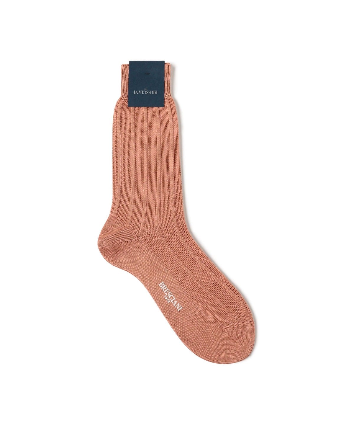 BRESCIANI ブレッシアーニ / コットン リブ ソックス レッグウェア MEN SALMON PINK/M439 ONE SIZE BRESCIANI ブレッシアーニ / コットン リブ ソックス レッグウェア MEN SALMON PINK/M439 ONE SIZE