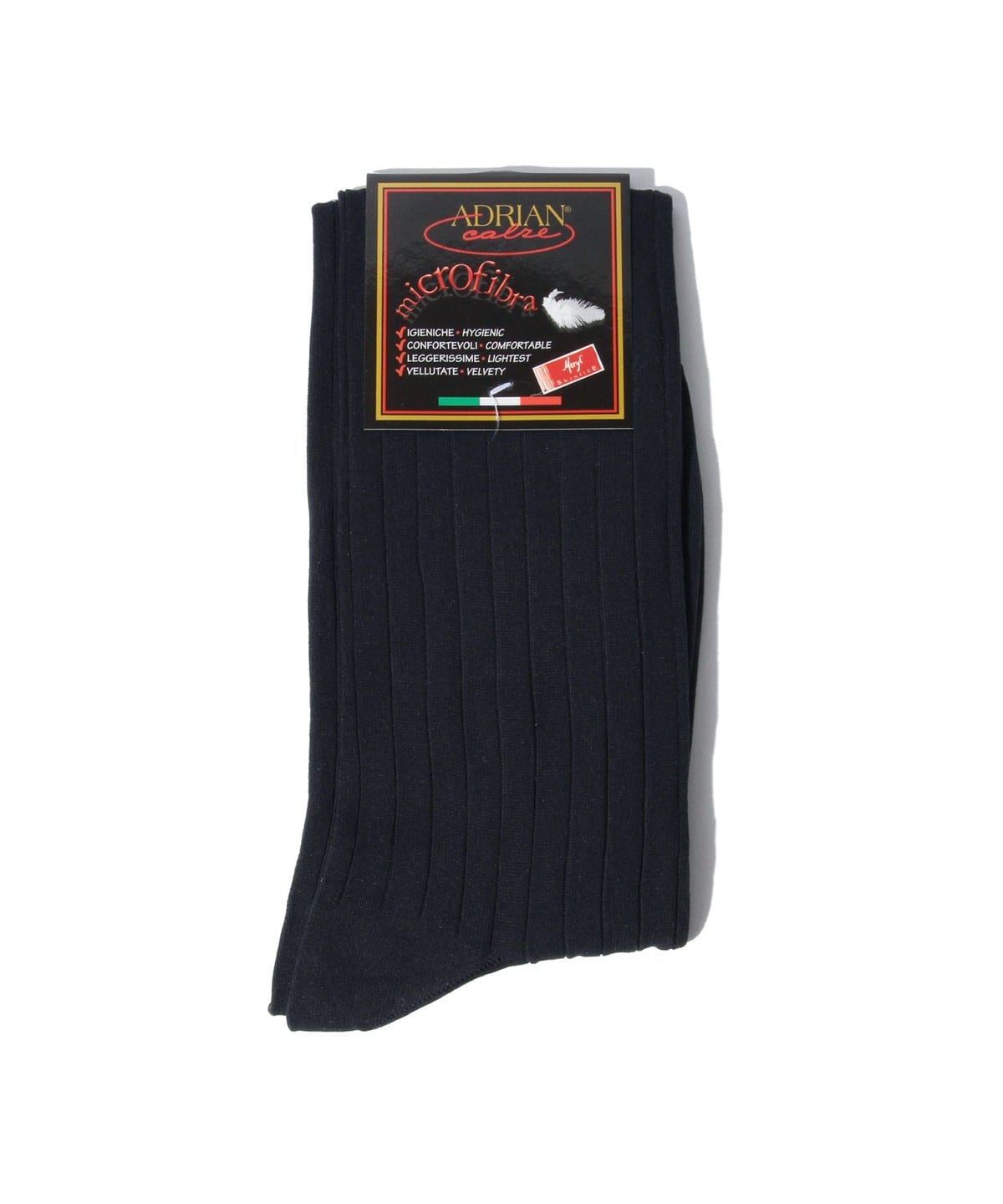 ADRIAN アドリアン / マイクロファイバー リブホーズ レッグウェア MEN NAVY ONE SIZE ADRIAN アドリアン / マイクロファイバー リブホーズ レッグウェア MEN NAVY ONE SIZE