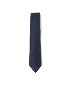 ▲AD&C / クワトロピエゲ リネン ソリッド ネクタイ