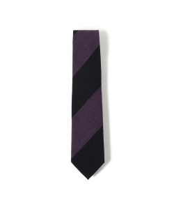 ▲Holliday & Brown / 別注 ウールシルク レジメンタルストライプ ネクタイ