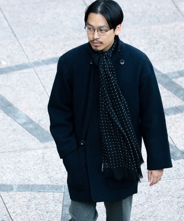 BEAMS F（ビームスF）Begg x Co / HANOVER カシミヤ ドット柄