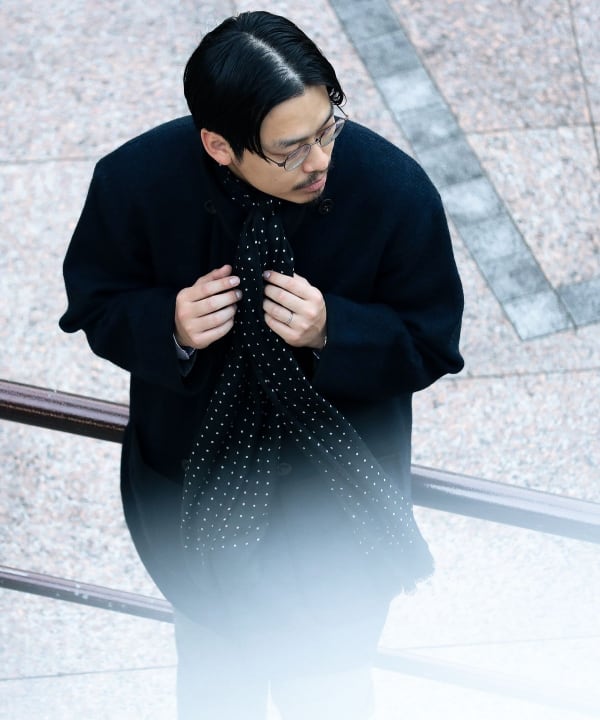 BEAMS F（ビームスF）Begg x Co / HANOVER カシミヤ ドット柄