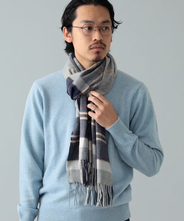 BEAMS F BEAMS / Cashmere tartan check muffler (fashion