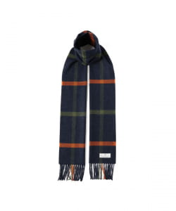 Whiteley & Green / ウールカシミヤ ウインドウペーン マフラー