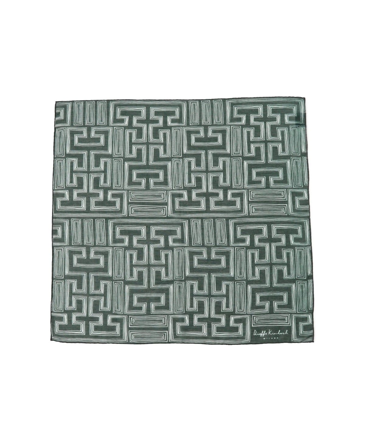 【EXCLUSIVE】Dieffe Kinloch / コットンシルク ネッカチーフ ファッション雑貨 MEN GREEN/58/23 ONE SIZE 【EXCLUSIVE】Dieffe Kinloch / コットンシルク ネッカチーフ ファッション雑貨 MEN GREEN/58/23 ONE SIZE