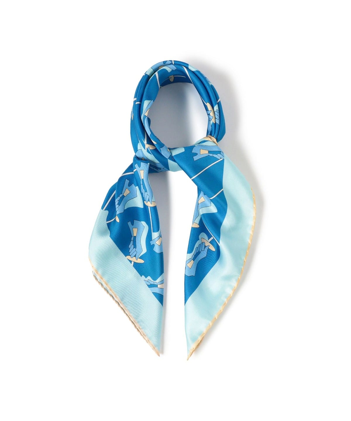 LELYS / シルク フェンシング柄 ネッカチーフ ファッション雑貨 MEN D. BLUE/3 ONE SIZE LELYS / シルク フェンシング柄 ネッカチーフ ファッション雑貨 MEN D. BLUE/3 ONE SIZE