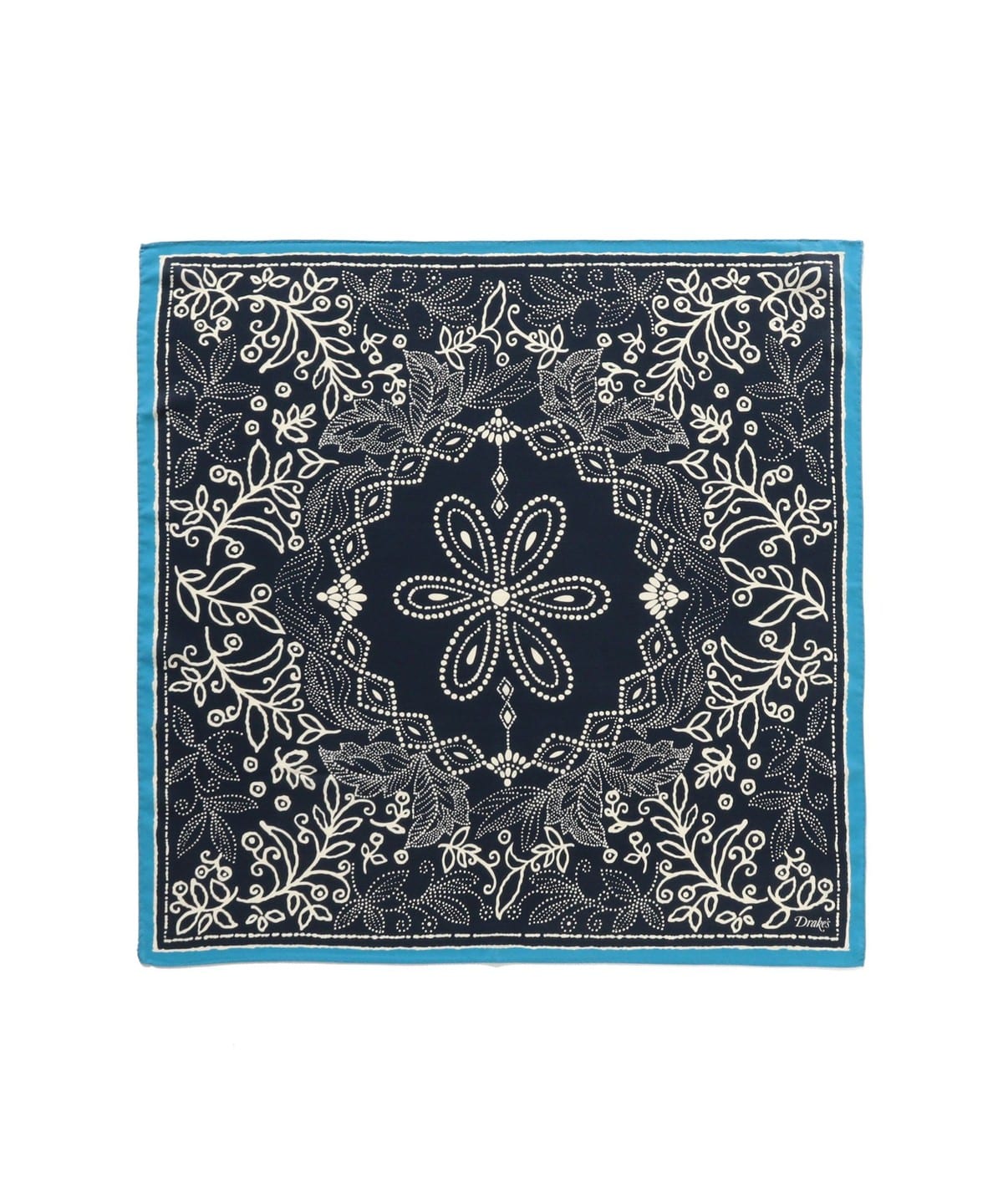 BEAMS F（ビームスF）【別注】Drake's / シルク バンダナ柄 プリント