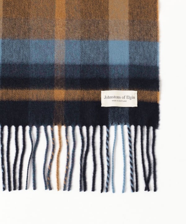 BEAMS F（ビームスF）Johnstons of Elgin / カシミヤ ブロックチェック