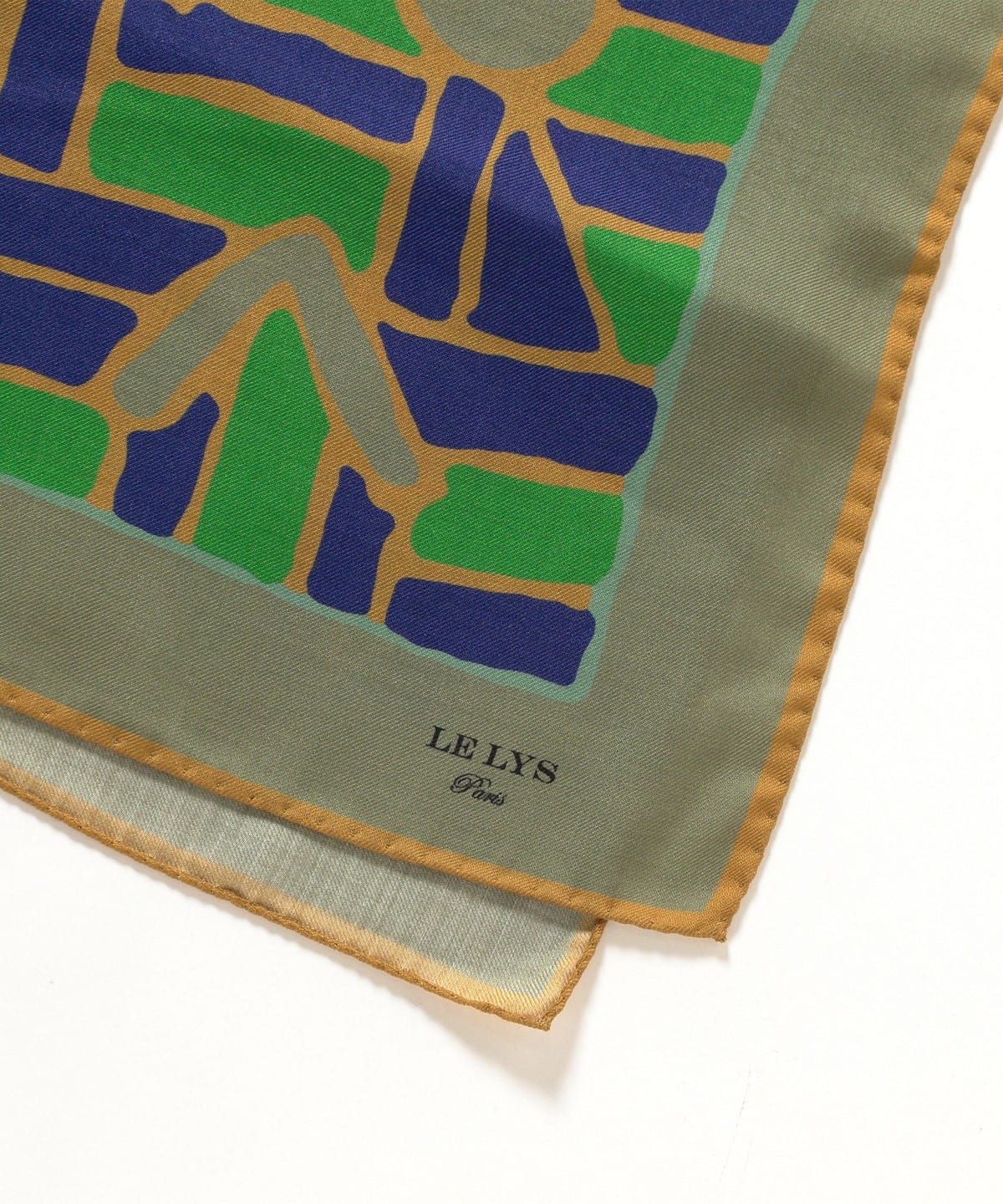 BEAMS F（ビームスF）LELYS / ウールシルク プリント スカーフ