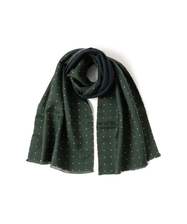 BEAMS F シルクドットスカーフ 黒 BEAMS F シルクドットスカーフ 黒 BEAMS F（ビームスF）シルク ドット