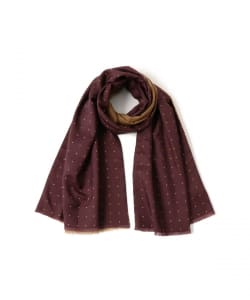 Seaward & Stearn / シルクxウール リバーシブル ドット ストール