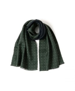 Seaward & Stearn / シルクxウール リバーシブル ドット ストール