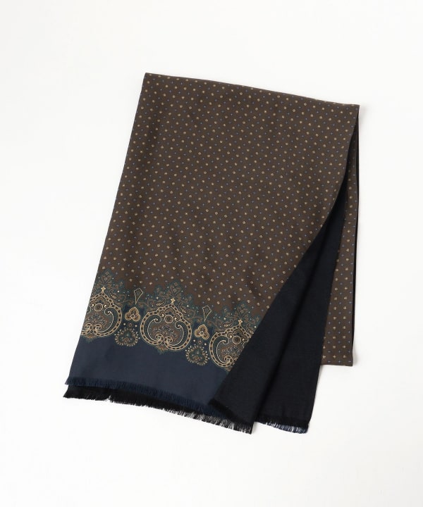 BEAMS F Holliday & Brown / リバーシブル ストール BEAMS MEN｜Holliday & Brown / リバーシブル ペイズリー