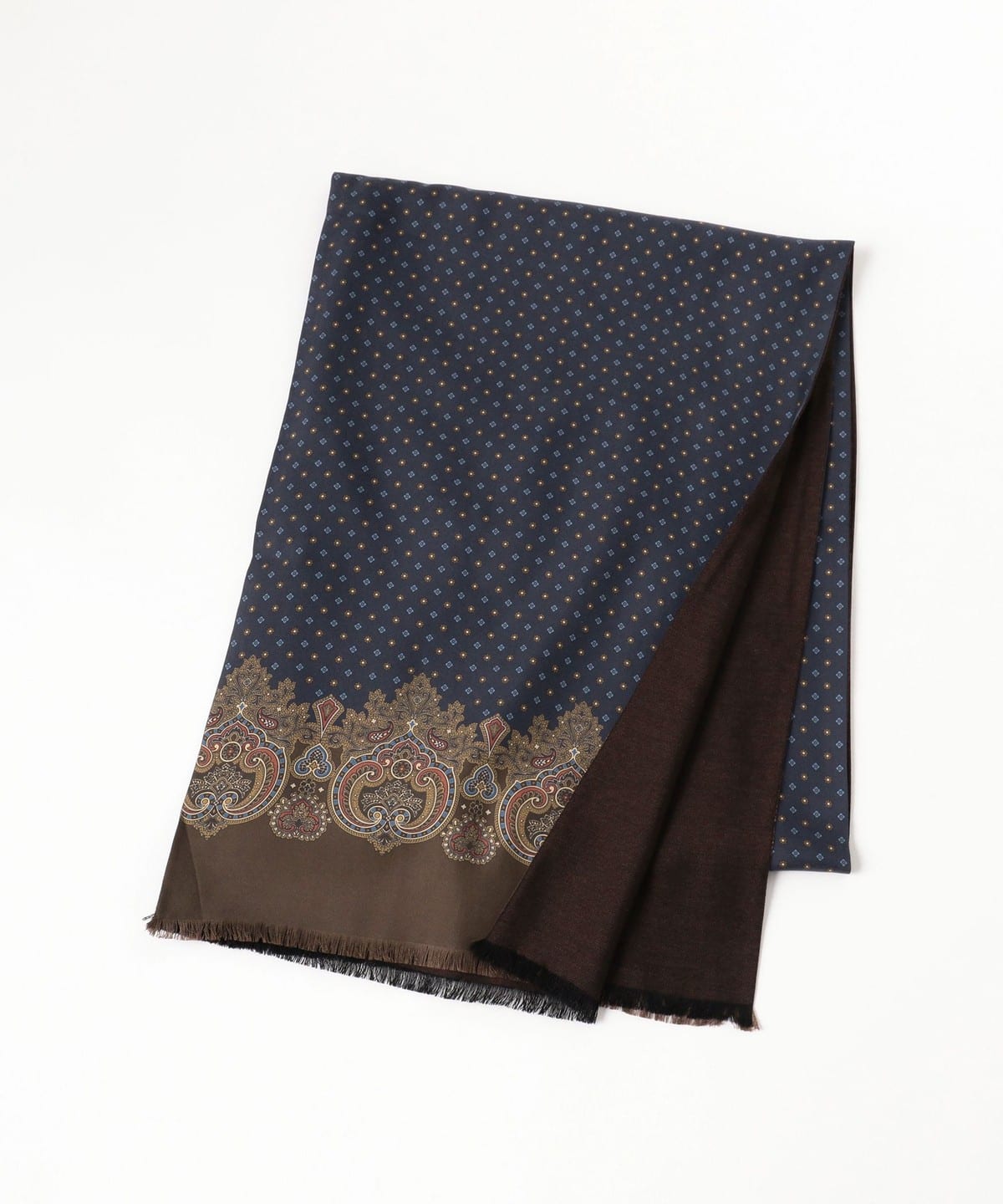 BEAMS F Holliday & Brown / リバーシブル ストール BEAMS MEN｜Holliday & Brown / リバーシブル ペイズリー