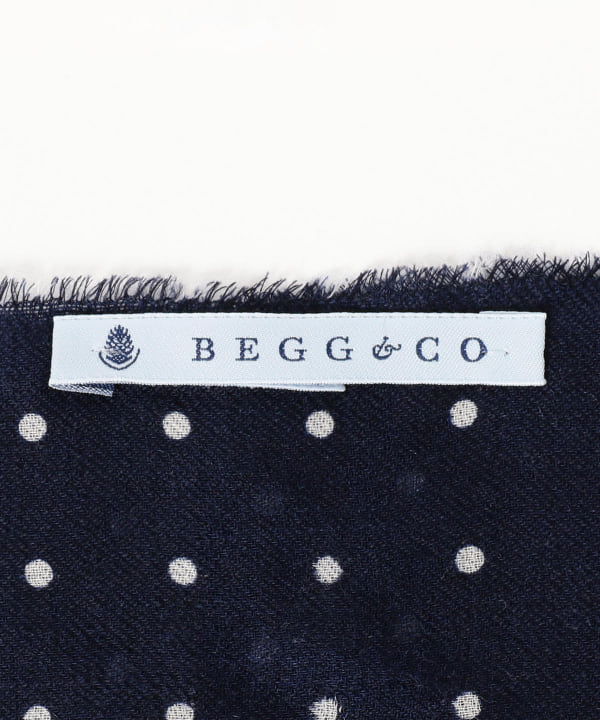 BEAMS F（ビームスF）Begg x Co / WISPY HANOVER カシミヤ ドット