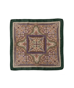 ▲EREDI CHIARINI / ウールシルク バティック ネッカチーフ◎