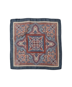 ▲EREDI CHIARINI / ウールシルク バティック ネッカチーフ◎