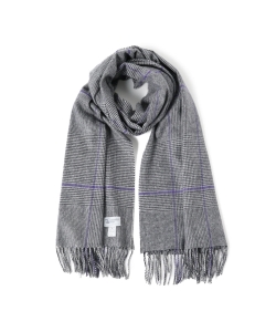 ▲Johnstons / 別注 カシミヤ グレンチェック＋ペーン ストール
