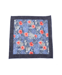▲Vincenzo Miozza / FLOWER コットンリネン スカーフ