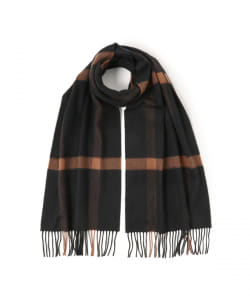 ▲Johnstons × BEAMS F / 別注 カシミヤ ペーン マフラー