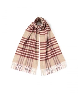 Johnstons of Elgin / カシミヤ グリッド チェック マフラー