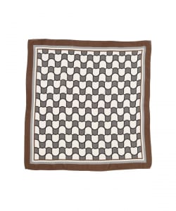 REGAGLIA / シルク ジオメトリック柄 ネッカチーフ