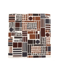 REGAGLIA / シルク ジオメトリック柄 ネッカチーフ