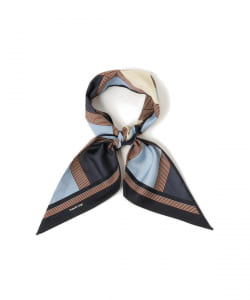 ▲Fratelli Luigi / シルクコットン ジオメトリック スカーフ