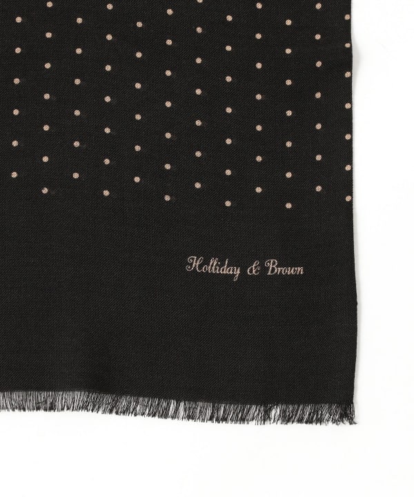 BEAMS F（ビームスF）Holliday & Brown / ウールシルク ドット