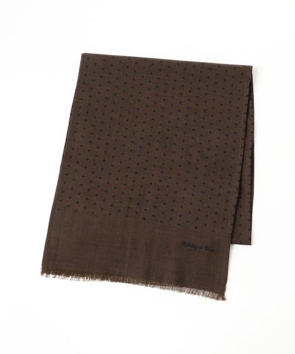 BEAMS F（ビームスF）Holliday & Brown / ウールシルク ドット