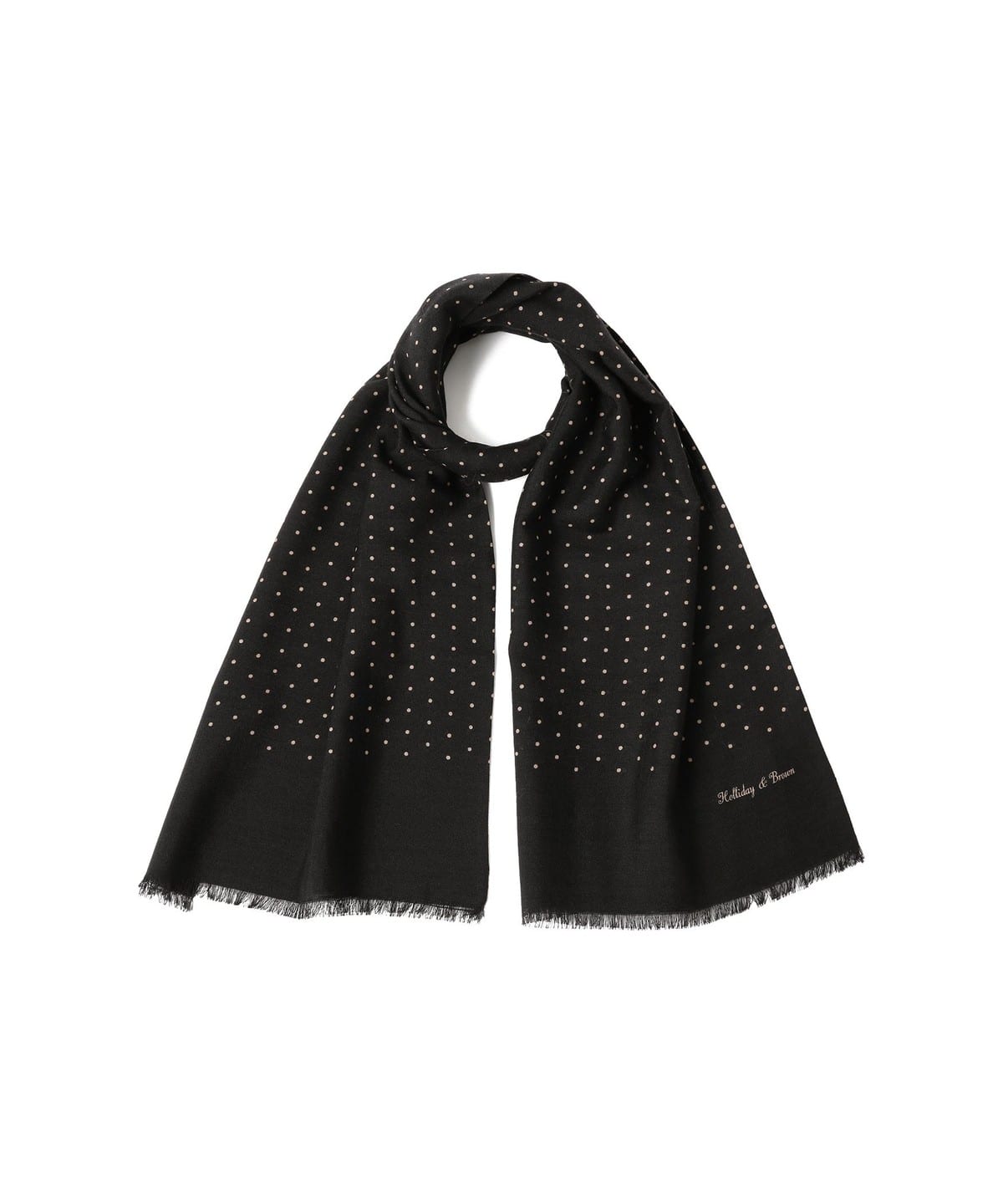 BEAMS F（ビームスF）Holliday & Brown / ウールシルク ドット