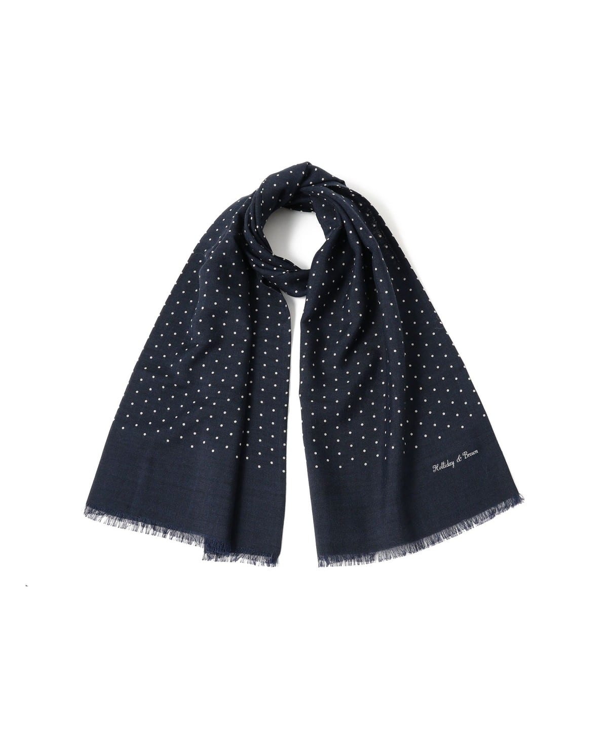 BEAMS F（ビームスF）Holliday & Brown / ウールシルク ドット