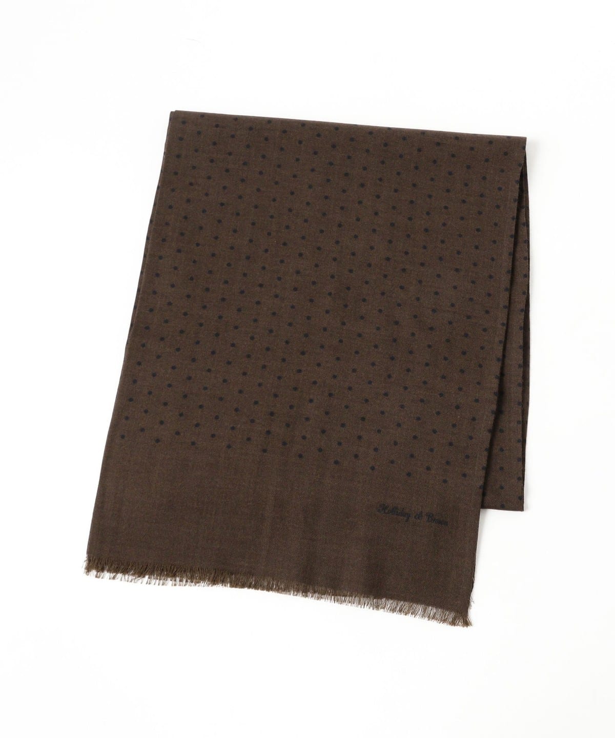 BEAMS F（ビームスF）Holliday & Brown / ウールシルク ドット