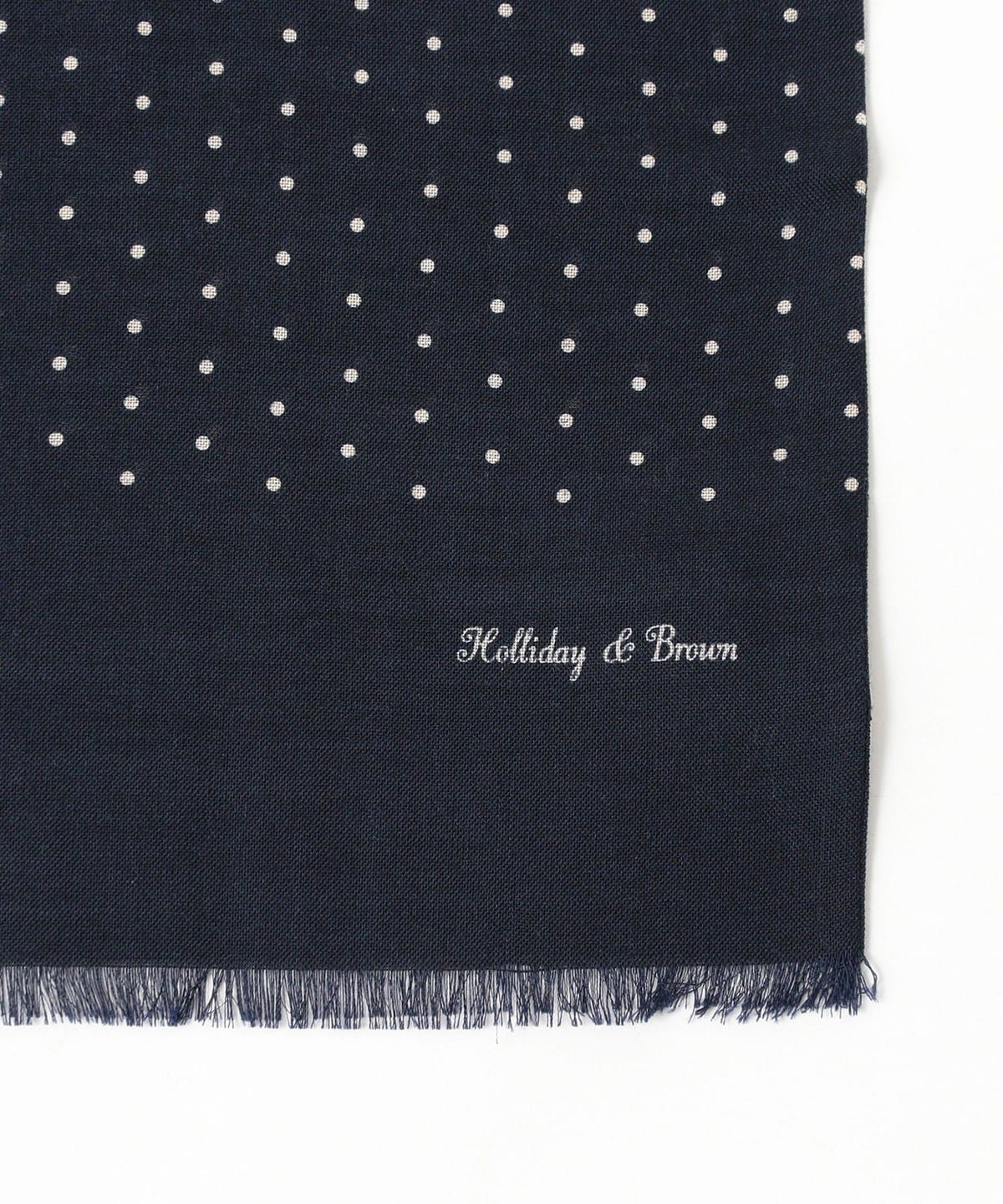 BEAMS F（ビームスF）Holliday & Brown / ウールシルク ドット