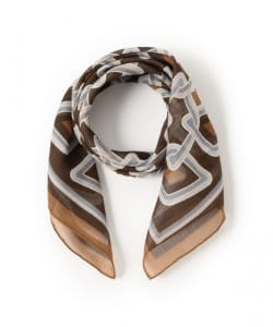 【別注】Vincenzo Miozza / コットンリネン チェーン柄 ネッカチーフ