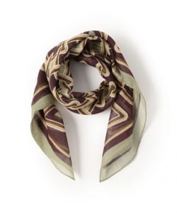 【別注】Vincenzo Miozza / コットンリネン チェーン柄 ネッカチーフ