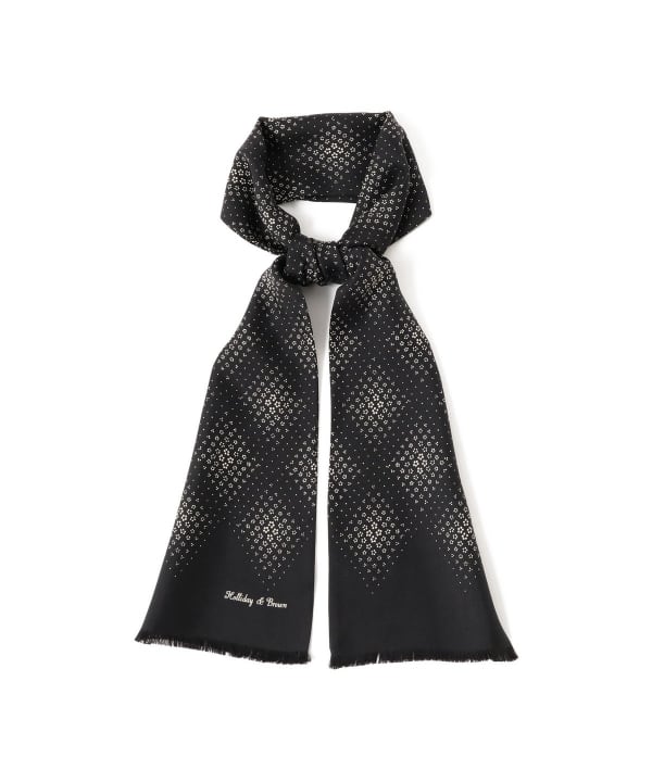 BEAMS F（ビームスF）Holliday & Brown / シルク ジオメトリック柄