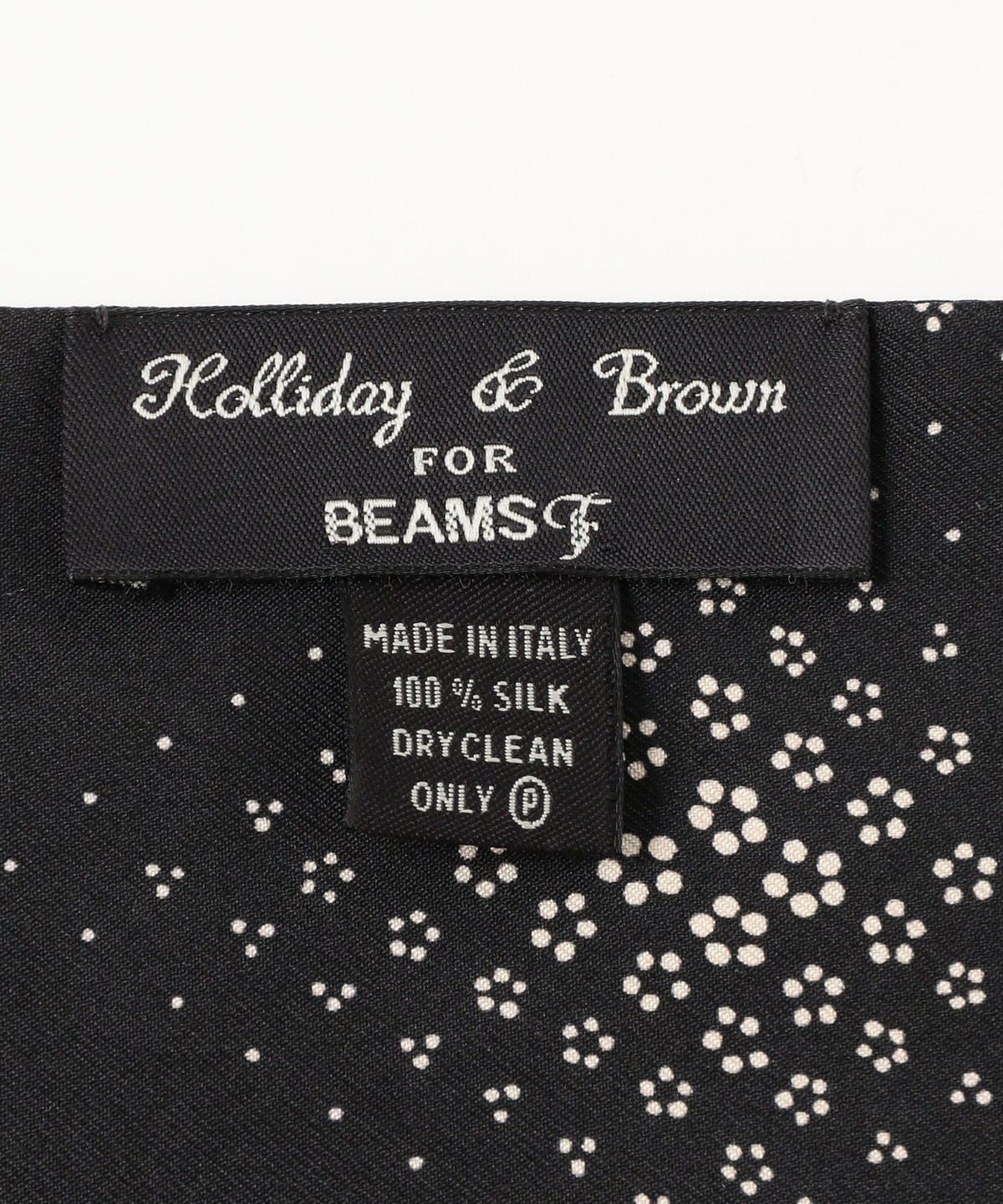 BEAMS F（ビームスF）Holliday & Brown / シルク ジオメトリック柄
