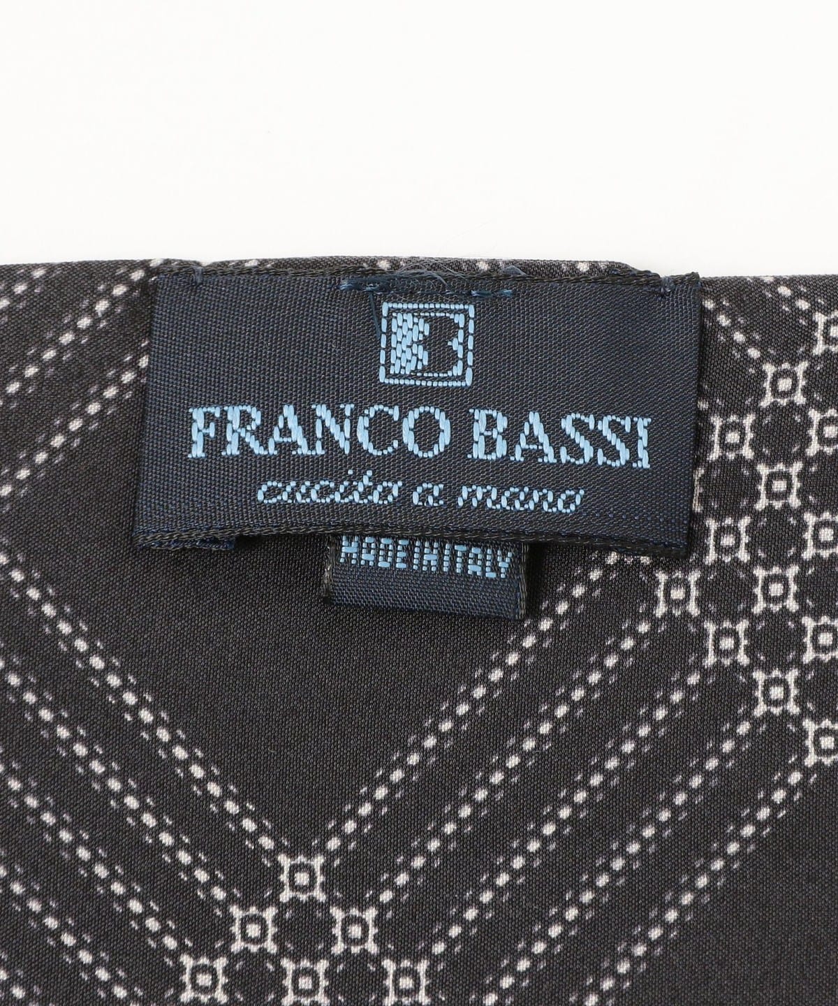 【美品】大判 FRANCO BASSI ITALY チェック柄 ウールストール BEAMS F（ビームスF）FRANCO BASSI / シルク チェック柄 スカーフ