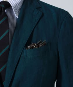 PAOLO ALBIZZATI /ペイズリー柄×フラワー チーフ