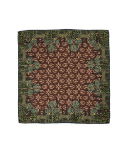 FRANCO BASSI / シルク アニマルプリント チーフ