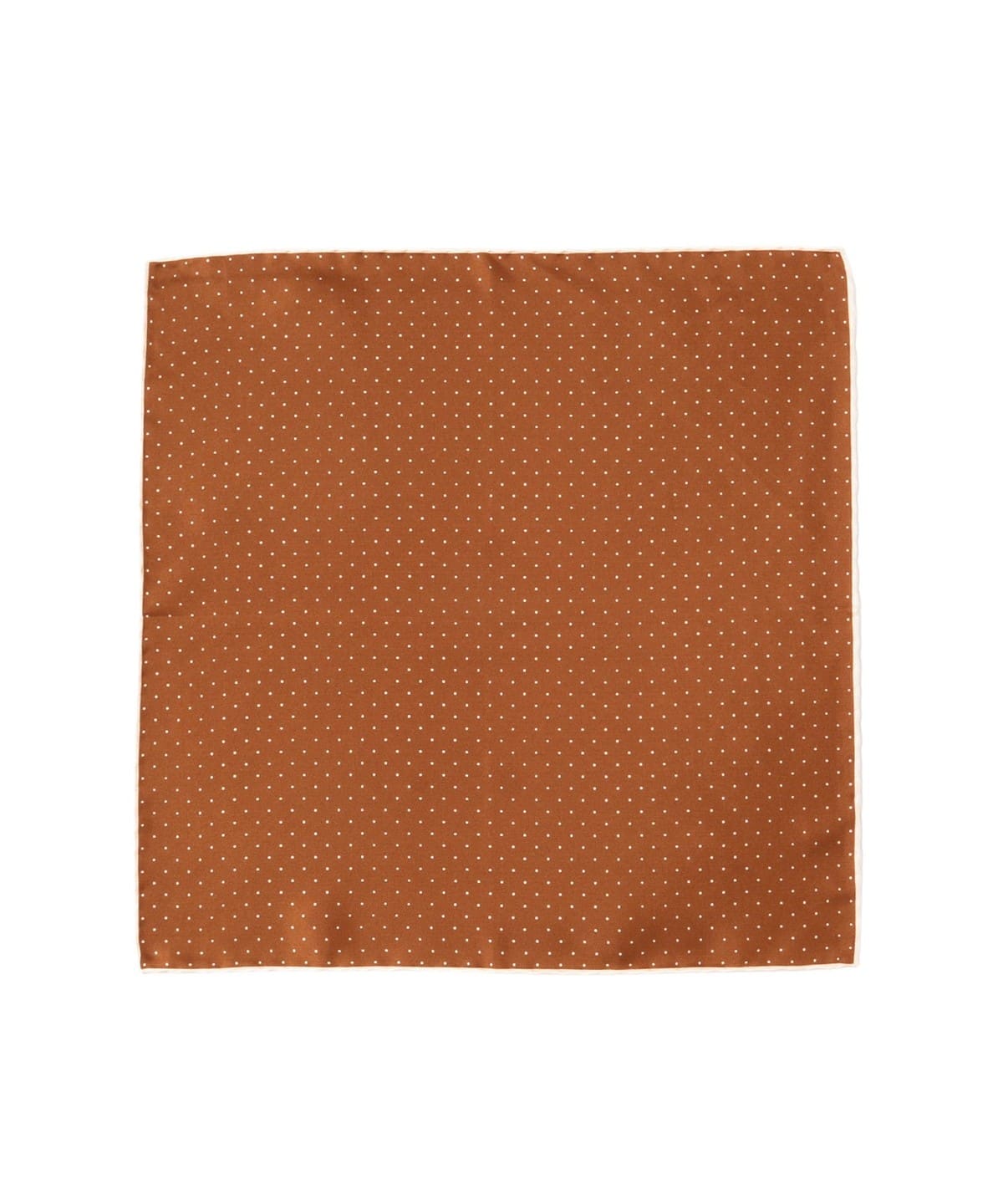 PAOLO ALBIZZATI パオロアルビザッティ / シルク ドット柄 プリント チーフ スーツ・ネクタイ MEN BROWN/4 ONE SIZE PAOLO ALBIZZATI パオロアルビザッティ / シルク ドット柄 プリント チーフ スーツ・ネクタイ MEN BROWN/4 ONE SIZE
