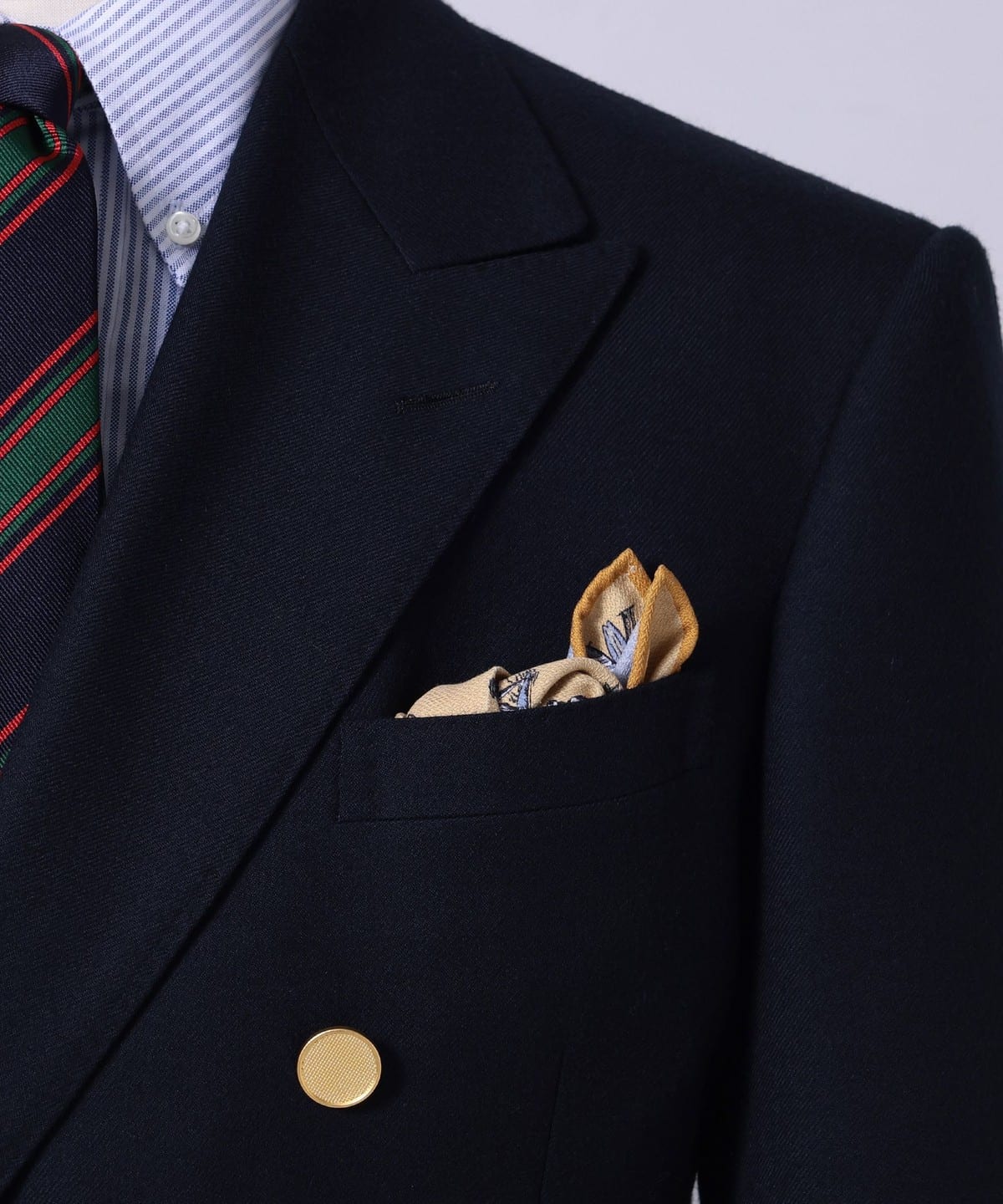 PAOLO ALBIZZATI パオロアルビザッティ / シルク サーファー×ソリッド チーフ スーツ・ネクタイ MEN YELLOW/4 ONE SIZE PAOLO ALBIZZATI パオロアルビザッティ / シルク サーファー×ソリッド チーフ スーツ・ネクタイ MEN YELLOW/4 ONE SIZE
