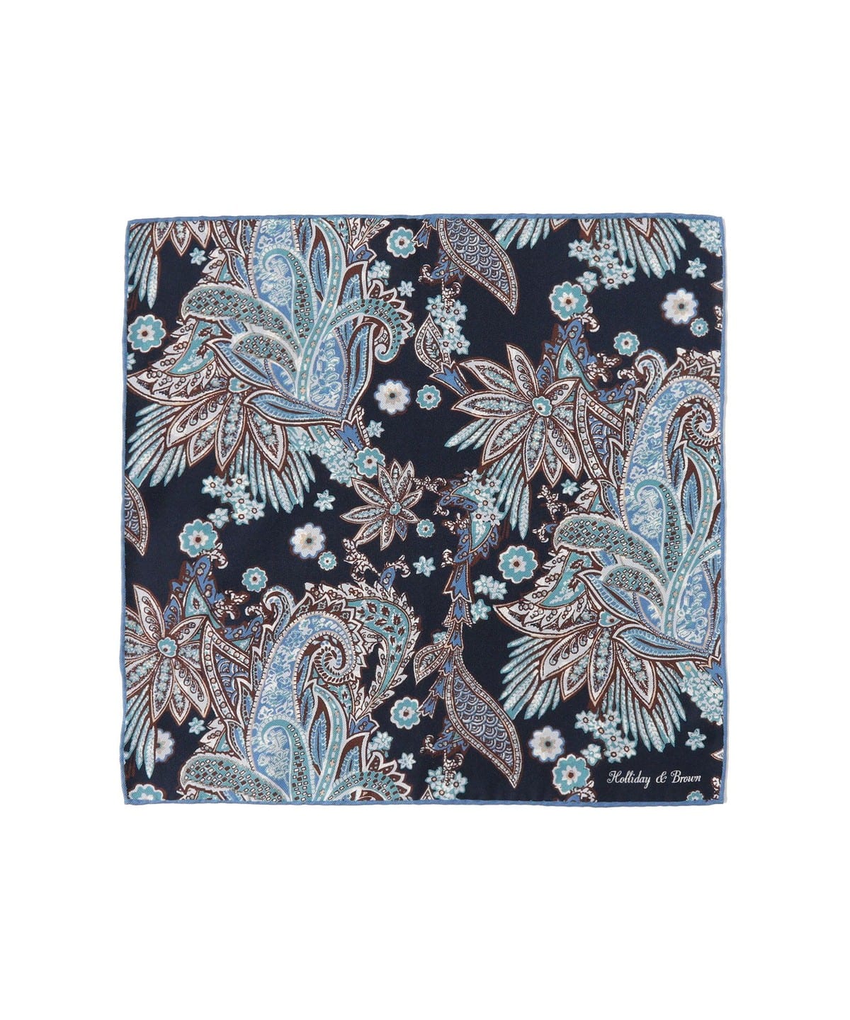 Holliday & Brown / シルク ペイズリー柄 チーフ スーツ・ネクタイ MEN BLUE/1 ONE SIZE Holliday & Brown / シルク ペイズリー柄 チーフ スーツ・ネクタイ MEN BLUE/1 ONE SIZE