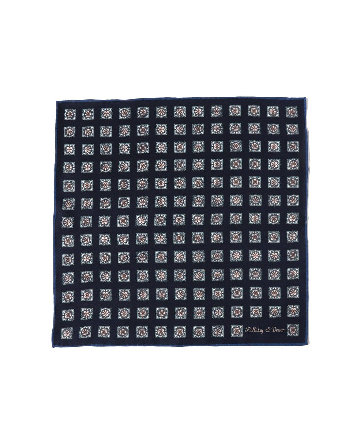 Holliday & Brown / シルク 小紋柄 チーフ スーツ・ネクタイ MEN BLUE/1 ONE SIZE Holliday & Brown / シルク 小紋柄 チーフ スーツ・ネクタイ MEN BLUE/1 ONE SIZE