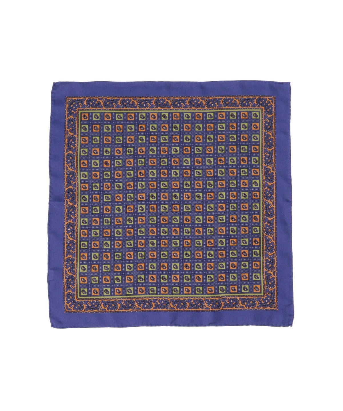 JOHN COMFORT ジョンコンフォート / シルク ペイズリー柄 チーフ スーツ・ネクタイ MEN PURPLE ONE SIZE JOHN COMFORT ジョンコンフォート / シルク ペイズリー柄 チーフ スーツ・ネクタイ MEN PURPLE ONE SIZE