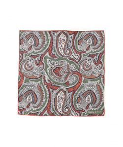 Holliday ＆ Brown / シルク ペイズリー柄 チーフ